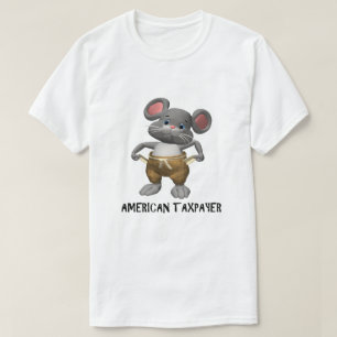 Taxpayer IRS Joke Taxday Humor Funny Mouse Cute T-shirt