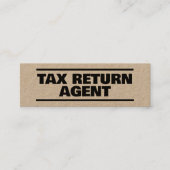 Taxvoorbereiding Kraft Mini Visitekaartje (Voorkant)