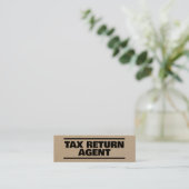 Taxvoorbereiding Kraft Mini Visitekaartje (Staand voorkant)