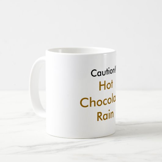 tay zonday Chocolade Rain Koffiemok (Voorkant links)