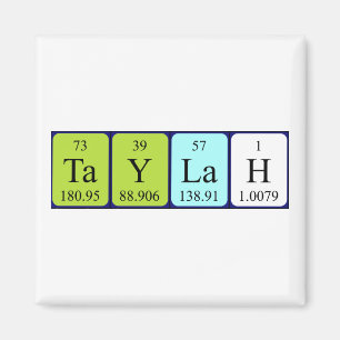 Taylah periodieke lijstnaam magnet
