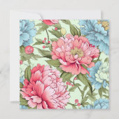 Taylongetische Pioenrozen Kaart (Voorkant)