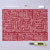 TAYLOR Aangepaste naam met sneeuwvlokken Tissuepapier (Craft)