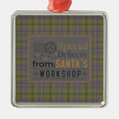 Taylor Ancient Original Scottish Tartan Metalen Ornament (Voorkant)