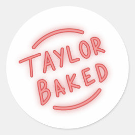 Taylor Baked Neon Logo Stickers