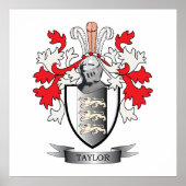 Taylor Coat of Arms Poster (Voorkant)