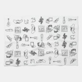 Taylor Eras Line Drawing Kitchen Towel Theedoek (Horizontaal)