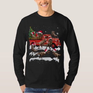 Taylor Familie Lelijke Kersttrui Rode Vrachtwagen T-shirt