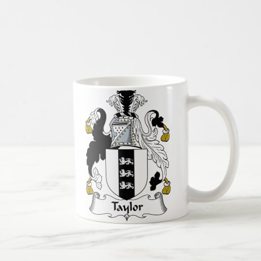 Taylor Family Crest Koffiemok (Rechts)