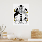 Taylor Family Crest Poster (Keuken)