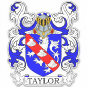 Taylor Family Crest Sticker (Voorkant)