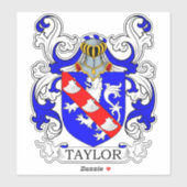 Taylor Family Crest Sticker (Vel)