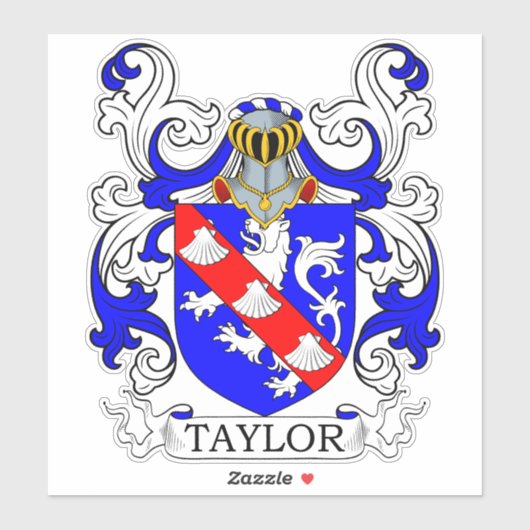 Taylor Family Crest Sticker (Vel)