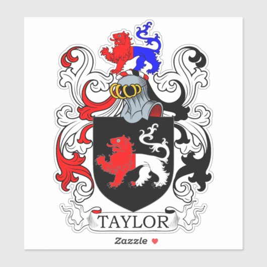 Taylor Family Crest Sticker (Vel)