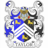 Taylor Family Crest Sticker (Voorkant)