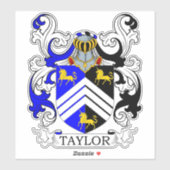 Taylor Family Crest Sticker (Vel)