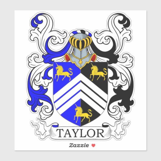 Taylor Family Crest Sticker (Vel)