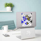 Taylor Family Crest Sticker (Laptop op bureau)