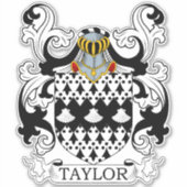 Taylor Family Crest Sticker (Voorkant)