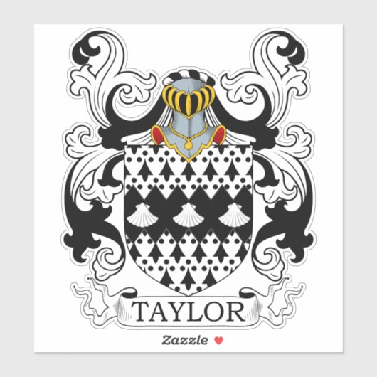 Taylor Family Crest Sticker (Vel)