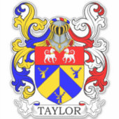 Taylor Family Crest Sticker (Voorkant)