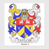 Taylor Family Crest Sticker (Vel)