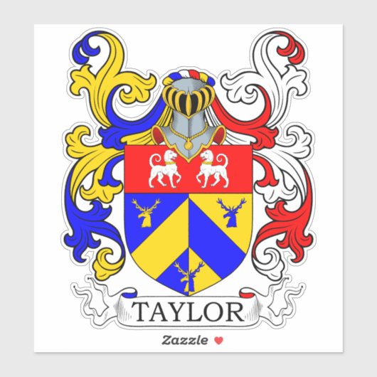 Taylor Family Crest Sticker (Vel)