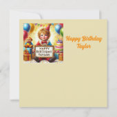 ~ TAYLOR ~ Gelukkige verjaardag ~ Clown Kostuum ~ (Achterkant)