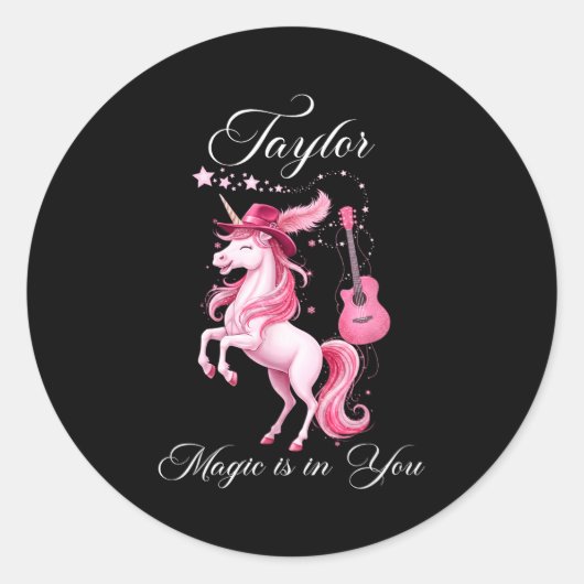 Taylor Gift - Taylor Shirt Ronde Sticker (Voorkant)
