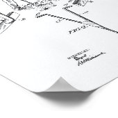 Taylor Golf Club 1905 Patent Art - Witboek Poster (Hoek)