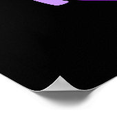 Taylor in het Paars Poster (Hoek)