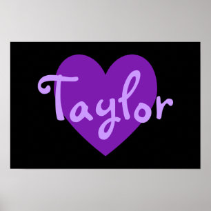 Taylor in het Paars Poster