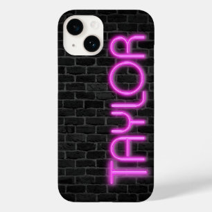 TAYLOR in PINK Neon Lights Case-Mate iPhone 14 Hoesje