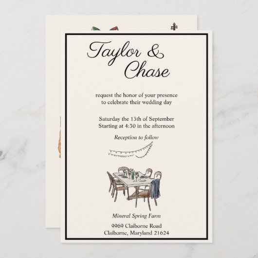 Taylor Kaart (Voorkant / Achterkant)