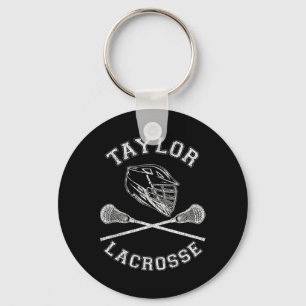 Taylor Lacrosse Distressed Retro Lax Sleutelhanger