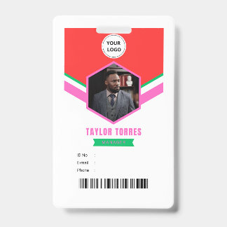 Taylor | Medewerker Foto ID Bedrijfsmanager Badge