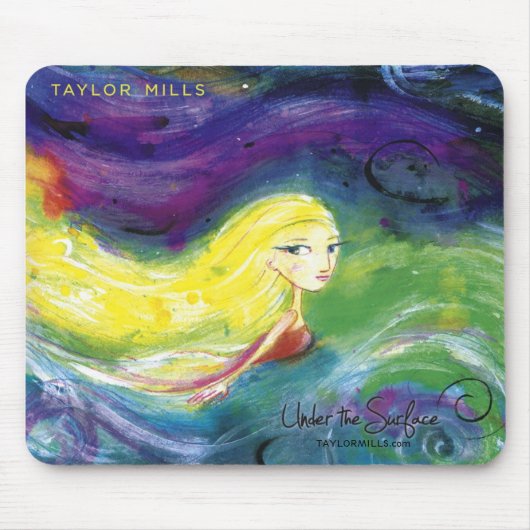 Taylor Mills onder de Surface Mousepad Muismat (Voorkant)