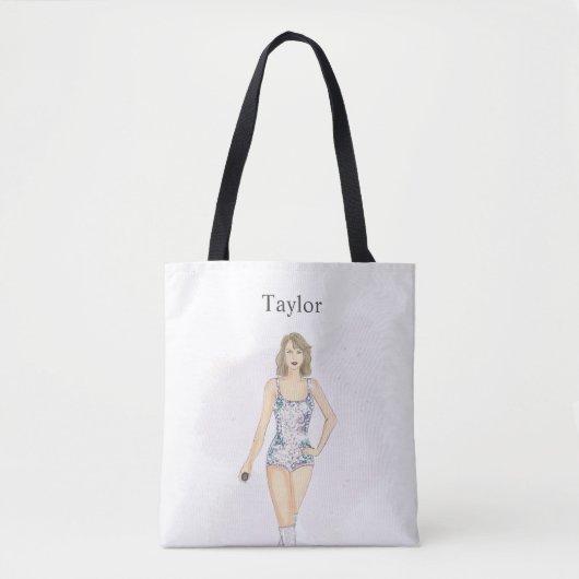 Taylor, Mode schets Tote Bag (Voorkant)
