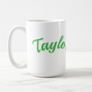 Taylor Naam In Groen, Koffiemok