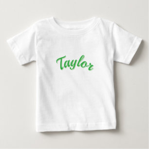 Taylor naam in het groen,