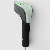 Taylor naam in het groen, golfheadcover (Schuin)