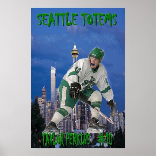 Taylor Perkins - Seattle Totems Poster (Voorkant)