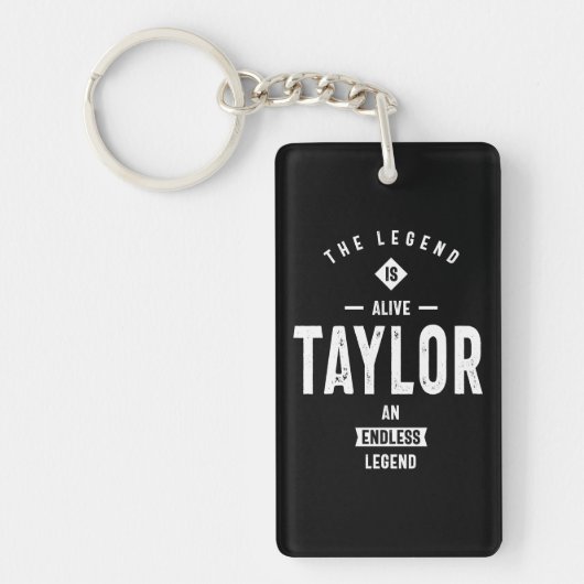 Taylor Persoonlijke naam Birthday Gift Sleutelhanger (Voorkant)