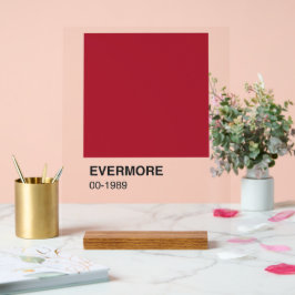 Taylor Red Evermore 1989 Albums - Transparante Ach Acryl Bord