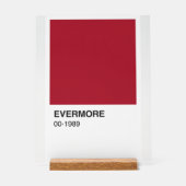 Taylor Red Evermore 1989 Albums - Witte achtergron Acryl Bord (Voorkant)