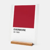 Taylor Red Evermore 1989 Albums - Witte achtergron Acryl Bord (Hoek)