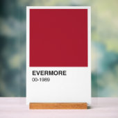 Taylor Red Evermore 1989 Albums - Witte achtergron Acryl Bord (Neutraal)
