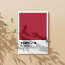 Taylor Red Evermore 1989 - White Border
