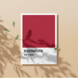 Taylor Red Evermore 1989 - White Border Perfect Poster