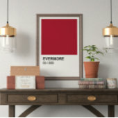 Taylor Red Evermore 1989 - White Border Perfect Poster